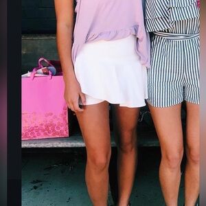 Zara White Skort